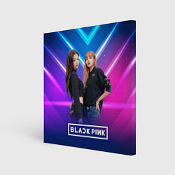 Холст квадратный Blackpink neon, цвет: 3D-принт