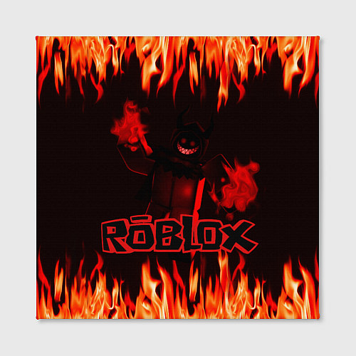 Картина квадратная Fire Roblox / 3D-принт – фото 2