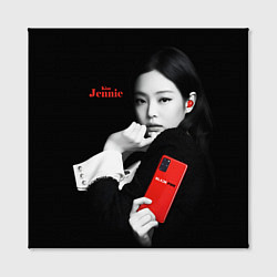 Холст квадратный Blackpink Jennie Smartphone, цвет: 3D-принт — фото 2