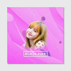 Холст квадратный Blackpink Lisa pink, цвет: 3D-принт — фото 2