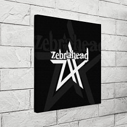 Холст квадратный Zebrahead - logo, цвет: 3D-принт — фото 2