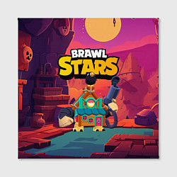 Холст квадратный Brawlstars 8bit ghost, цвет: 3D-принт — фото 2