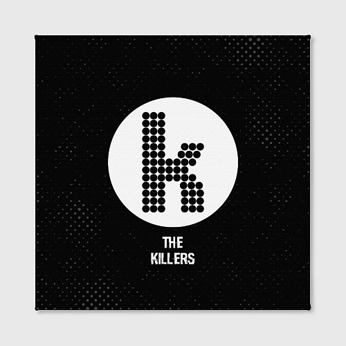Картина квадратная The Killers glitch на темном фоне / 3D-принт – фото 2