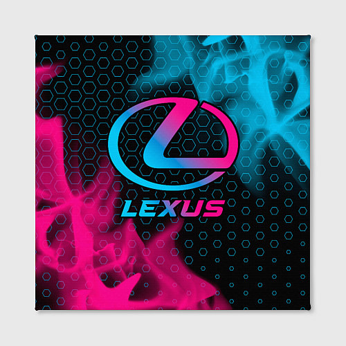 Картина квадратная Lexus - neon gradient / 3D-принт – фото 2