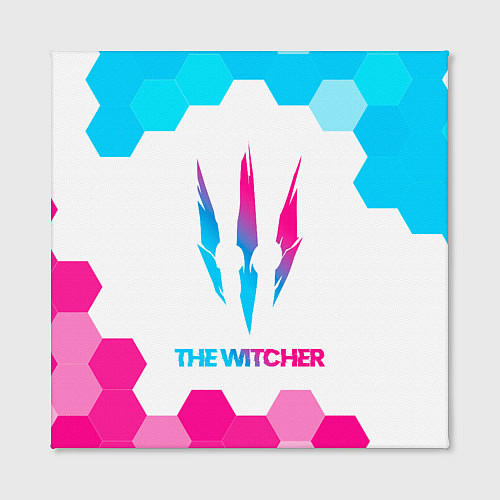 Картина квадратная The Witcher neon gradient style / 3D-принт – фото 2