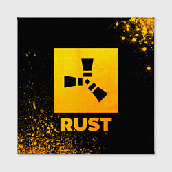 Холст квадратный Rust - gold gradient, цвет: 3D-принт — фото 2
