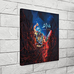 Холст квадратный Sodom Cod red, цвет: 3D-принт — фото 2