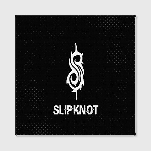 Картина квадратная Slipknot glitch на темном фоне / 3D-принт – фото 2