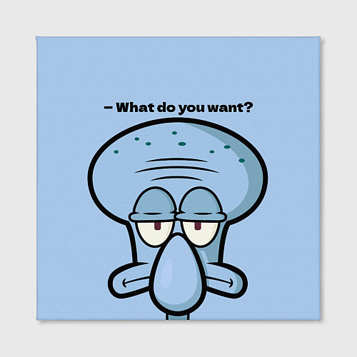 Картина квадратная Сквидвард / 3D-принт – фото 2