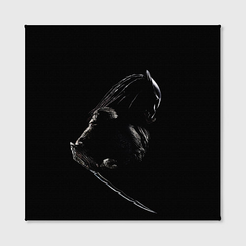 Картина квадратная Хищник на черном фоне / 3D-принт – фото 2
