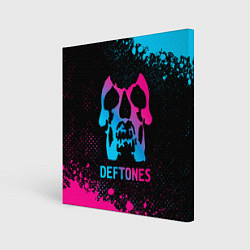 Картина квадратная Deftones - neon gradient