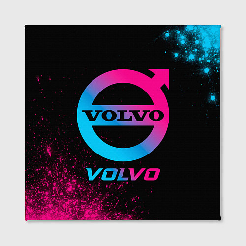 Картина квадратная Volvo - neon gradient / 3D-принт – фото 2