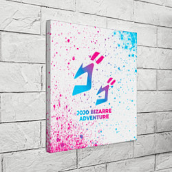 Холст квадратный JoJo Bizarre Adventure neon gradient style, цвет: 3D-принт — фото 2