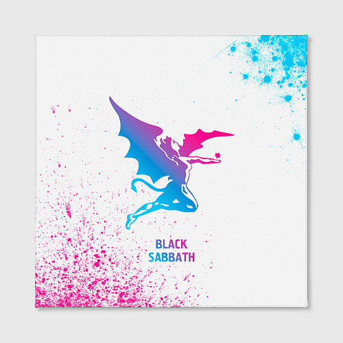 Картина квадратная Black Sabbath neon gradient style / 3D-принт – фото 2