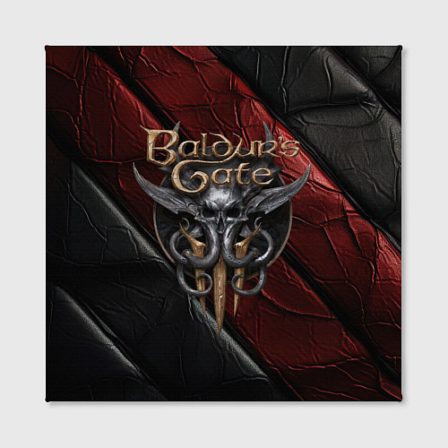 Картина квадратная Baldurs Gate 3 logo dark / 3D-принт – фото 2