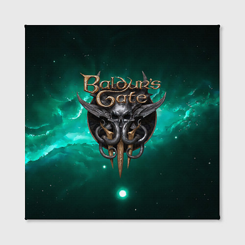 Картина квадратная Baldurs Gate 3 logo green / 3D-принт – фото 2