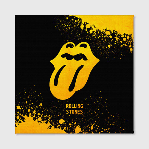 Картина квадратная Rolling Stones - gold gradient / 3D-принт – фото 2