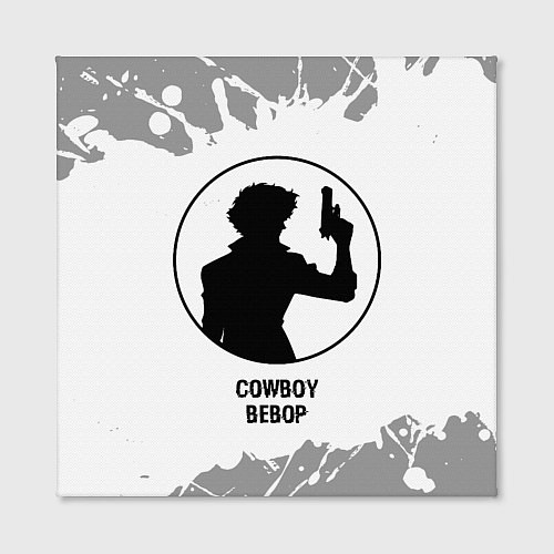 Картина квадратная Cowboy Bebop glitch на светлом фоне / 3D-принт – фото 2