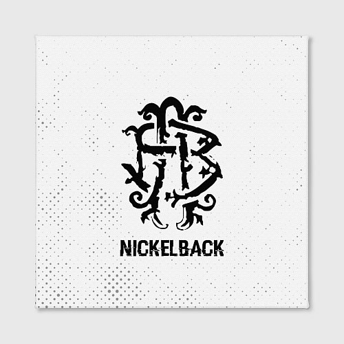 Картина квадратная Nickelback glitch на светлом фоне / 3D-принт – фото 2