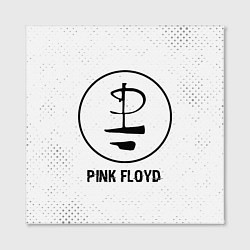 Холст квадратный Pink Floyd glitch на светлом фоне, цвет: 3D-принт — фото 2