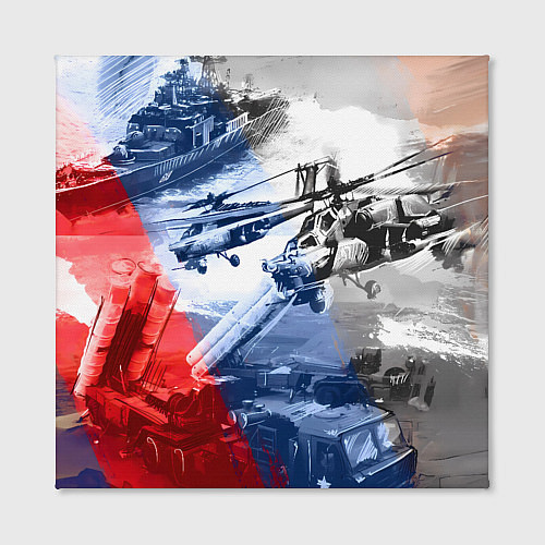 Картина квадратная Армия РФ / 3D-принт – фото 2