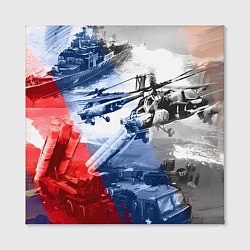 Холст квадратный Армия РФ, цвет: 3D-принт — фото 2