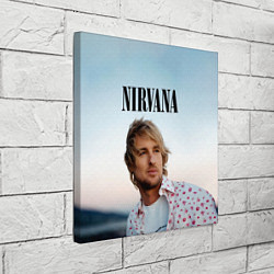 Холст квадратный Тру фанат Nirvana, цвет: 3D-принт — фото 2