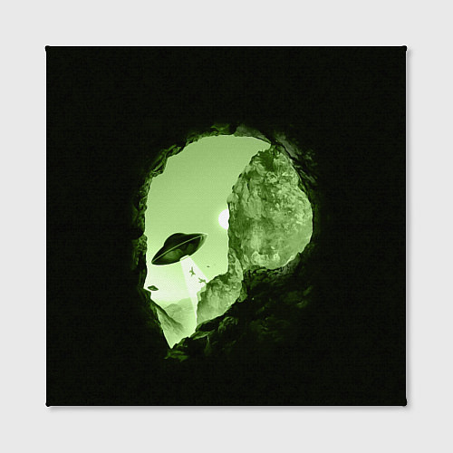 Картина квадратная Пещера в форме головы пришельца / 3D-принт – фото 2