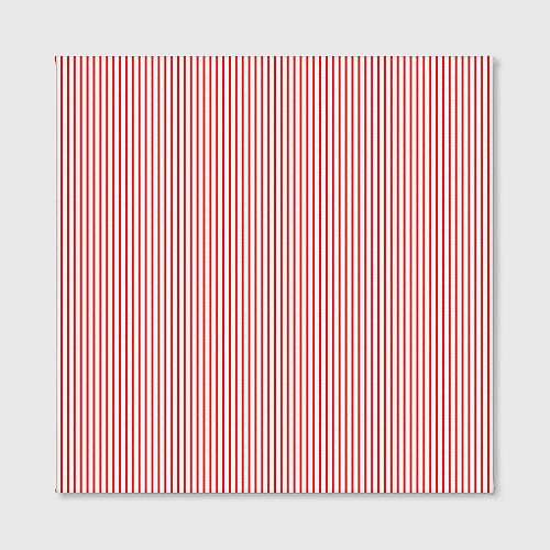 Картина квадратная Полосатый красный утонченный / 3D-принт – фото 2