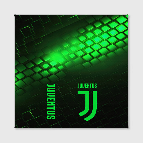 Картина квадратная Juventus green logo neon / 3D-принт – фото 2