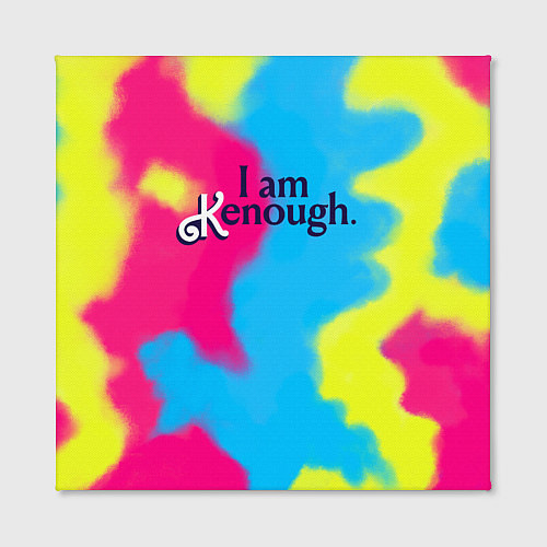 Картина квадратная I Am Kenough Tie-Dye / 3D-принт – фото 2