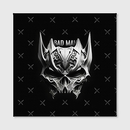 Картина квадратная Badman маска черепа / 3D-принт – фото 2