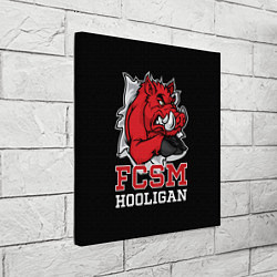 Холст квадратный FCSM hooligan, цвет: 3D-принт — фото 2