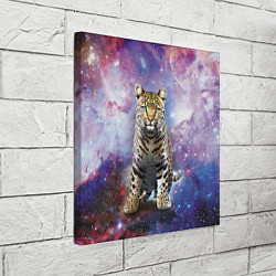 Холст квадратный Space leopard, цвет: 3D-принт — фото 2