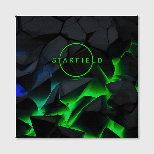 Картина квадратная Stafield logo green fire / 3D-принт – фото 2