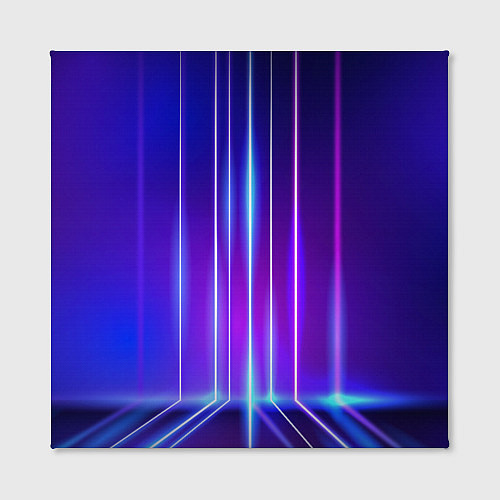 Картина квадратная Neon glow - vaporwave - strips / 3D-принт – фото 2