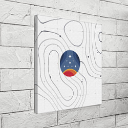 Холст квадратный Эмблема созвездия, цвет: 3D-принт — фото 2