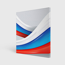 Картина квадратная Российские флаги