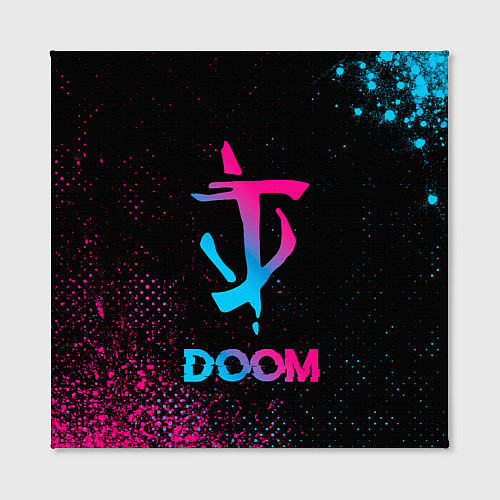 Картина квадратная Doom - neon gradient / 3D-принт – фото 2