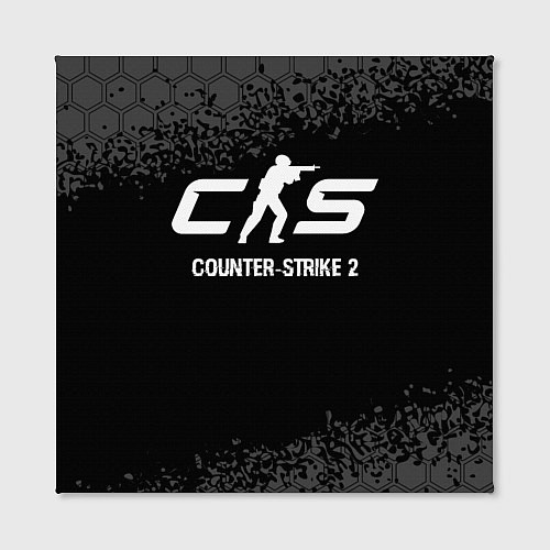 Картина квадратная Counter-Strike 2 glitch на темном фоне / 3D-принт – фото 2