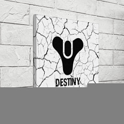 Холст квадратный Destiny glitch на светлом фоне, цвет: 3D-принт — фото 2