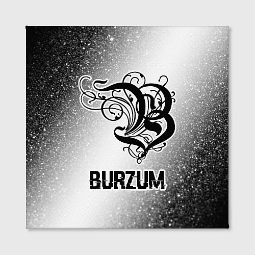 Картина квадратная Burzum glitch на светлом фоне / 3D-принт – фото 2