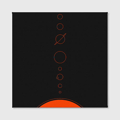Картина квадратная Solar system - abstract / 3D-принт – фото 2