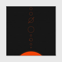 Холст квадратный Solar system - abstract, цвет: 3D-принт — фото 2