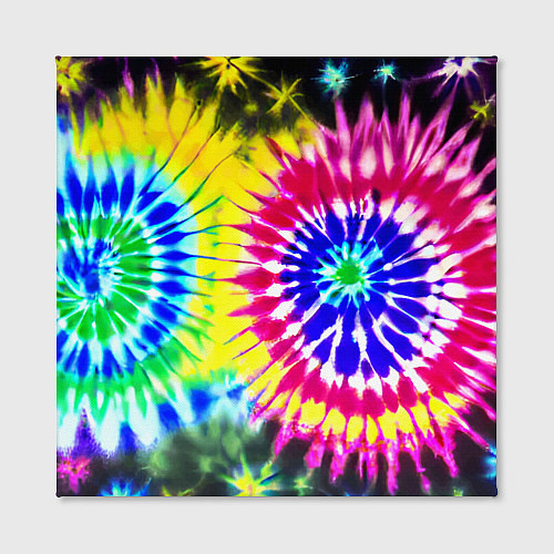 Картина квадратная Colorful floral composition - tie-dye / 3D-принт – фото 2