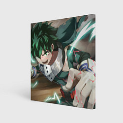 Холст квадратный Моя геройская академия Midoriya Izuku, цвет: 3D-принт