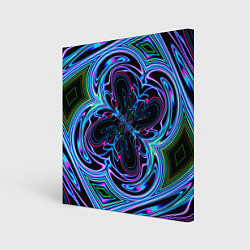Картина квадратная Абстракция neon