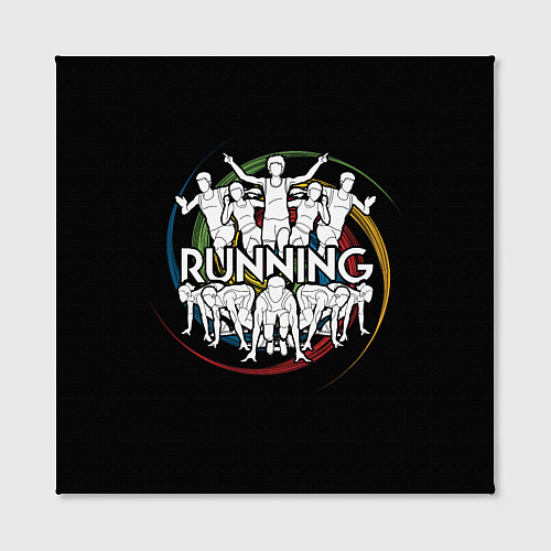 Картина квадратная Running / 3D-принт – фото 2