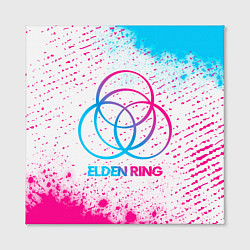 Холст квадратный Elden Ring neon gradient style, цвет: 3D-принт — фото 2