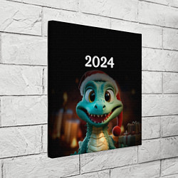 Холст квадратный Дракон символ года 2024, цвет: 3D-принт — фото 2